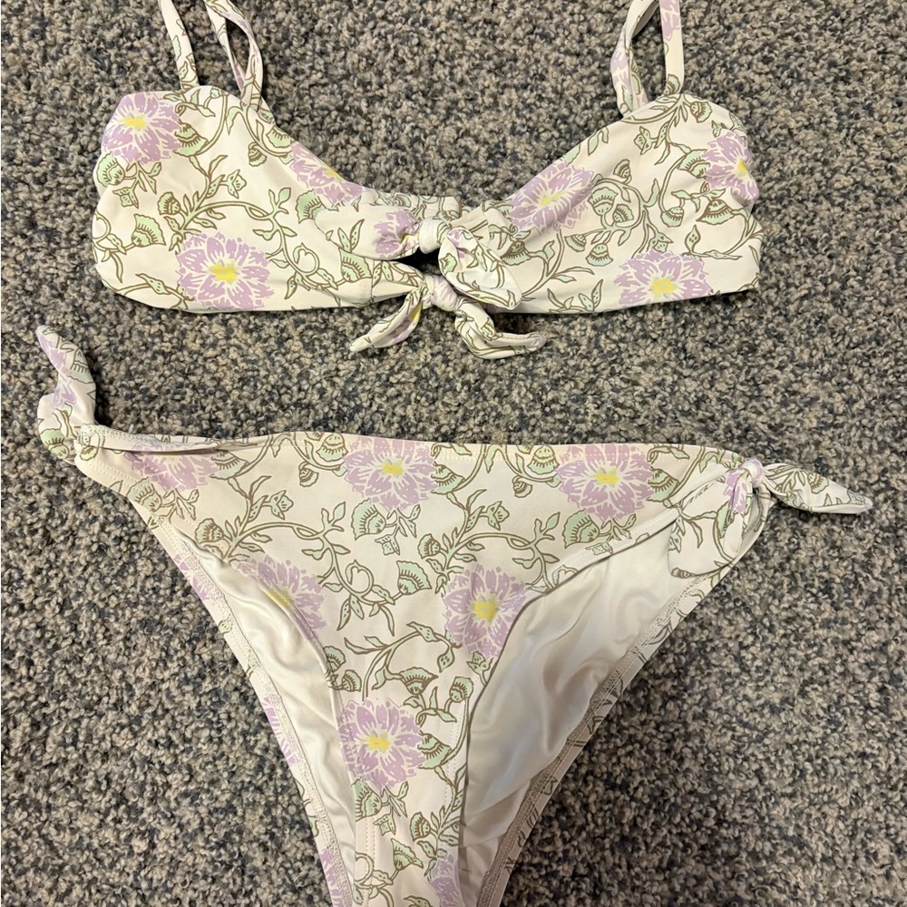 Roller Rabbit Floral Bikini - White and Pink - Picture 4 of 4